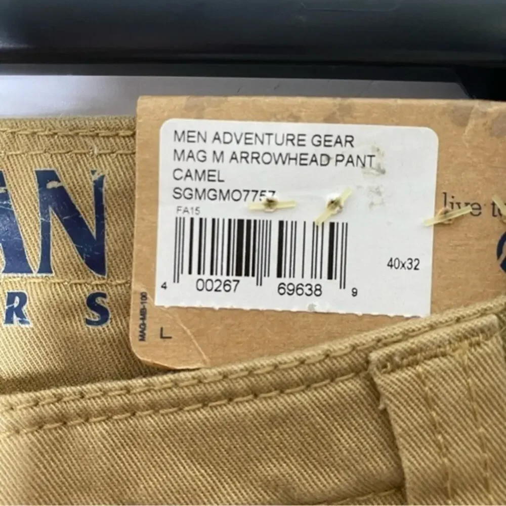 NWT Magellan‎ Outdoors Adventure Gear Arrowhead Pant In Camel 40x32